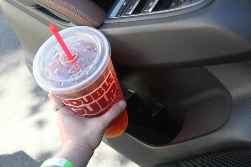 The Double Gulp just wouldn’t fit in any of the lower-door cupholders.